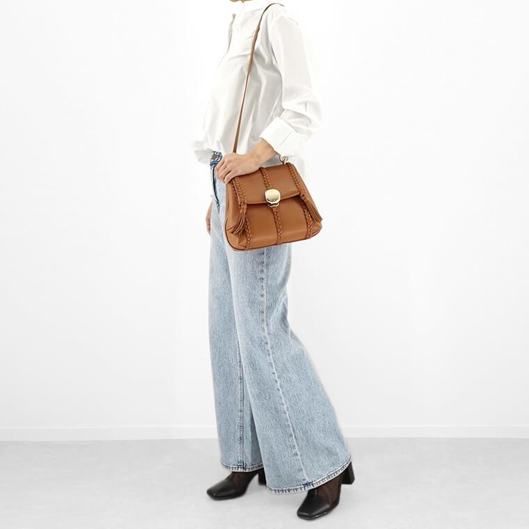 Chloe レディース ショルダーバッグ PENELOPE SMALL SOFT CHC23US567K15 CARAMEL キャラメル 247