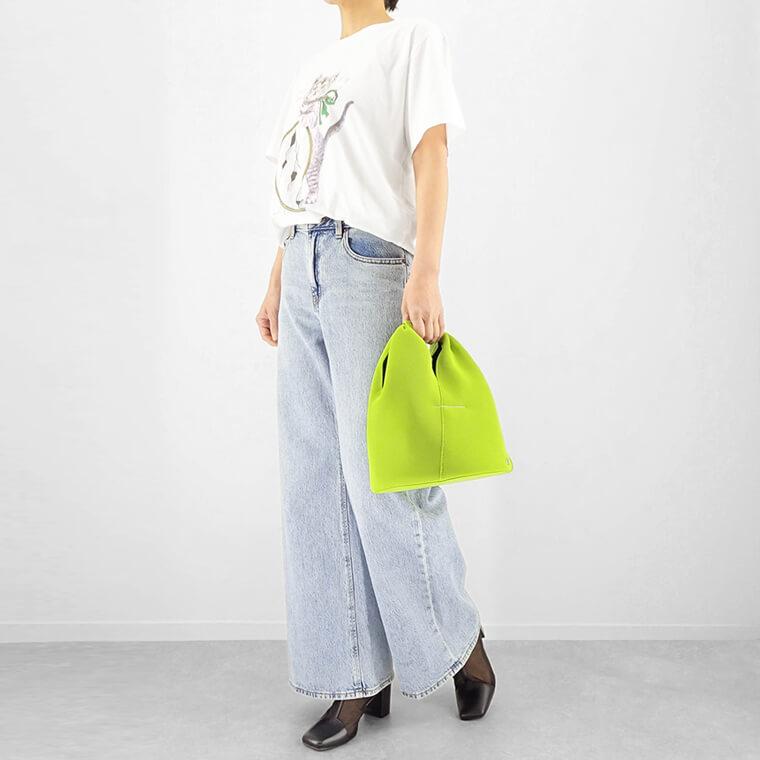 MM6 Maison Margiela レディース ハンドバッグ JAPANESE BUCKET HANDBAG SB6WD0027 P6414 ライムグリーン T7280