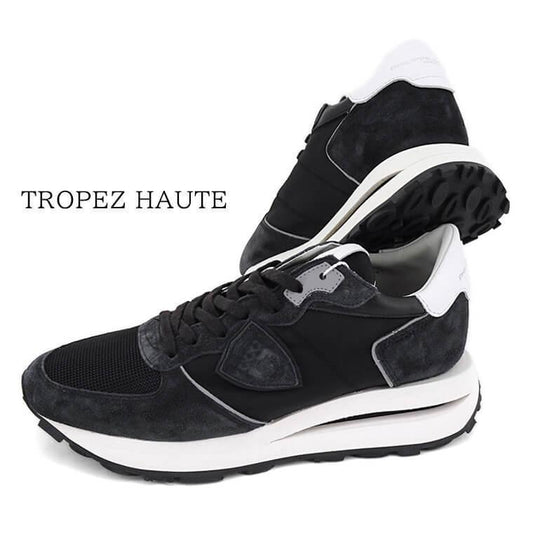 PHILIPPE MODEL メンズ スニーカー TROPEZ HAUTE LOW MAN MONDIAL TKLU W006 ブラック NOIR