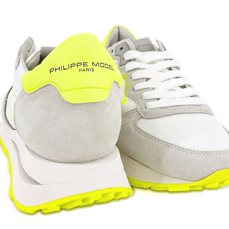 フィリップモデル PHILIPPE MODEL メンズ スニーカー ホワイト ネオン