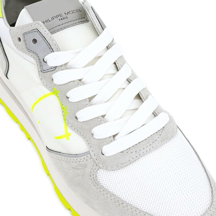 フィリップモデル PHILIPPE MODEL メンズ スニーカー ホワイト ネオン
