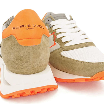 PHILIPPE MODEL メンズ スニーカー TROPEZ HAUTE LOW MAN MONDIAL NEON TKLU WN02 ホワイト ネオンオレンジ BLANC ORANGE