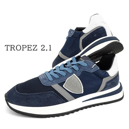 PHILIPPE MODEL メンズ スニーカー TROPEZ 2.1 LOW MAN MONDIAL TYLU W019 ブルー BLEU