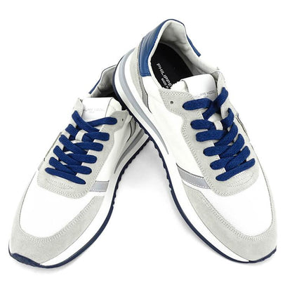 PHILIPPE MODEL メンズ スニーカー TROPEZ 2.1 LOW MAN MONDIAL POP TYLU WP02 ホワイト ブルー BLANC BLEU