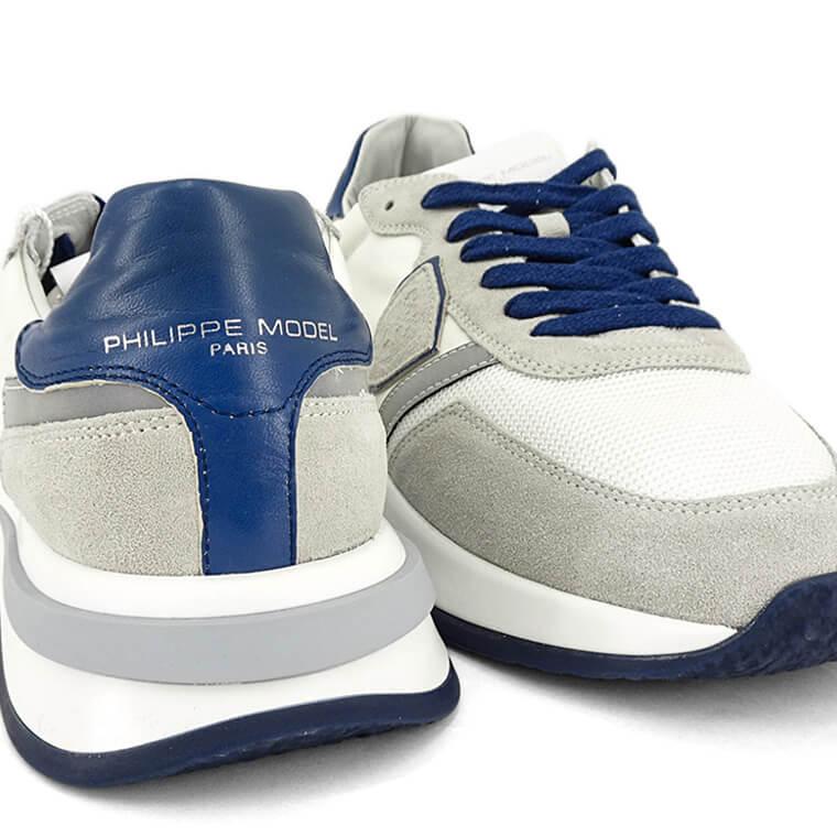 PHILIPPE MODEL メンズ スニーカー TROPEZ 2.1 LOW MAN MONDIAL POP TYLU WP02 ホワイト ブルー BLANC BLEU