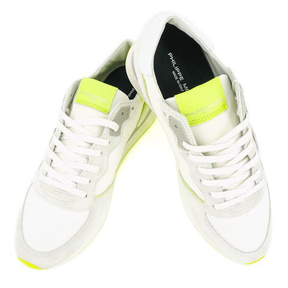 PHILIPPE MODEL メンズ スニーカー TRPX LOW MAN MONDIAL NEON TZLU WN64 ホワイト ネオンイエロー BLANC JAUNE