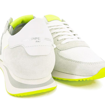 PHILIPPE MODEL メンズ スニーカー TRPX LOW MAN MONDIAL NEON TZLU WN64 ホワイト ネオンイエロー BLANC JAUNE