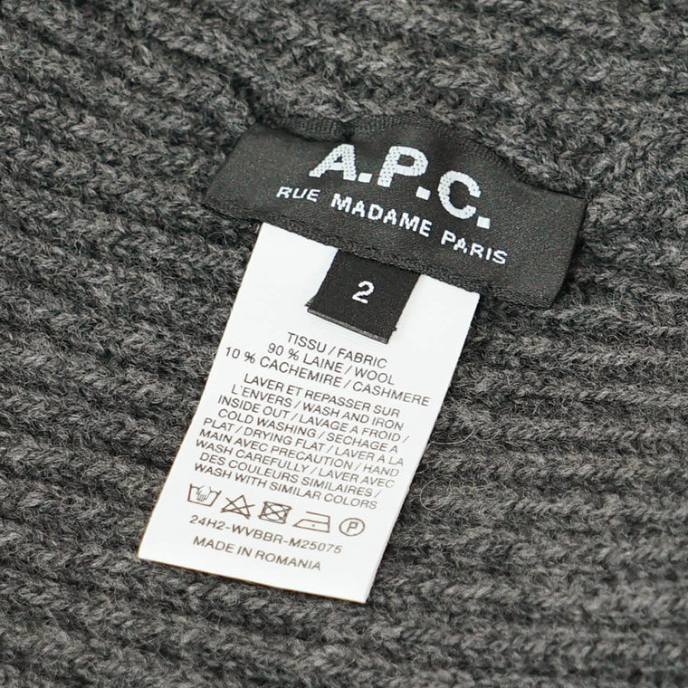アーペーセー A.P.C. メンズ レディース ニットキャップ グレー