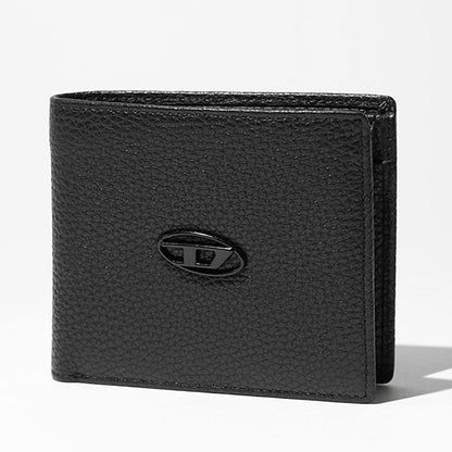 DIESEL メンズ 2つ折り財布 HISSU EVO BI FOLD COIN S X08844 P0685 ブラック T8013