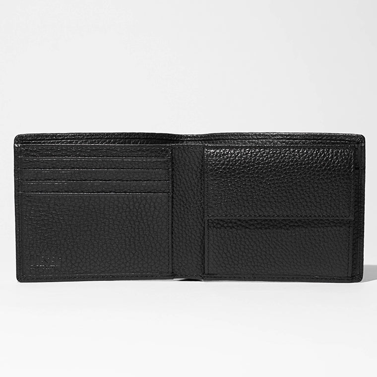 DIESEL メンズ 2つ折り財布 HISSU EVO BI FOLD COIN S X08844 P0685 ブラック T8013