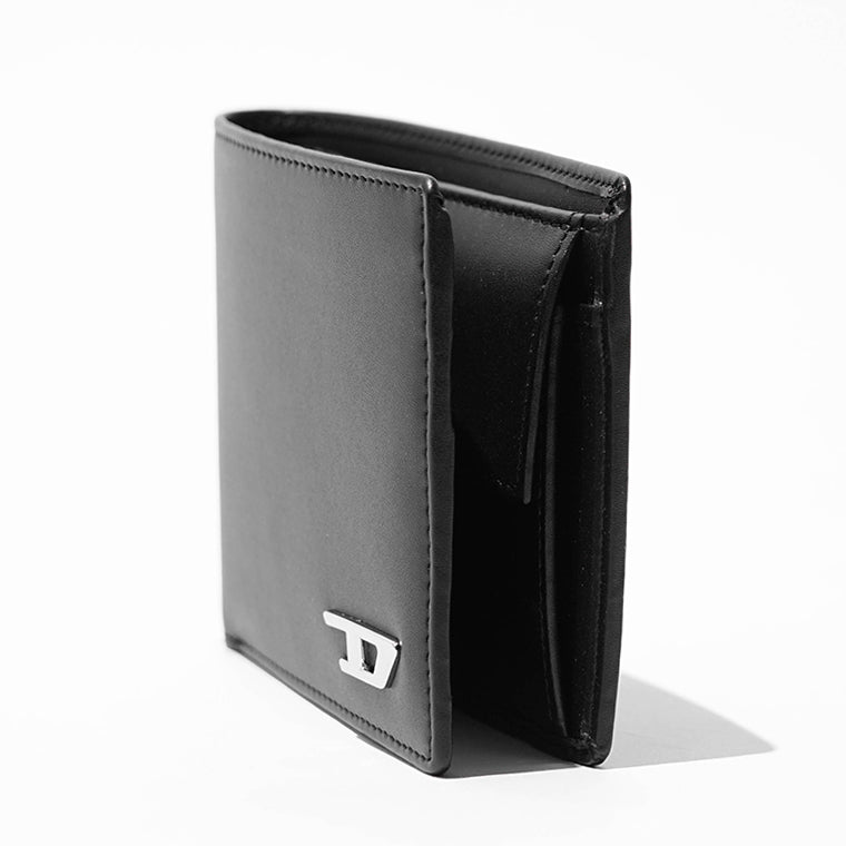 DIESEL メンズ 2つ折り財布 BI FOLD COIN S X08844 P9181 ブラック T8013