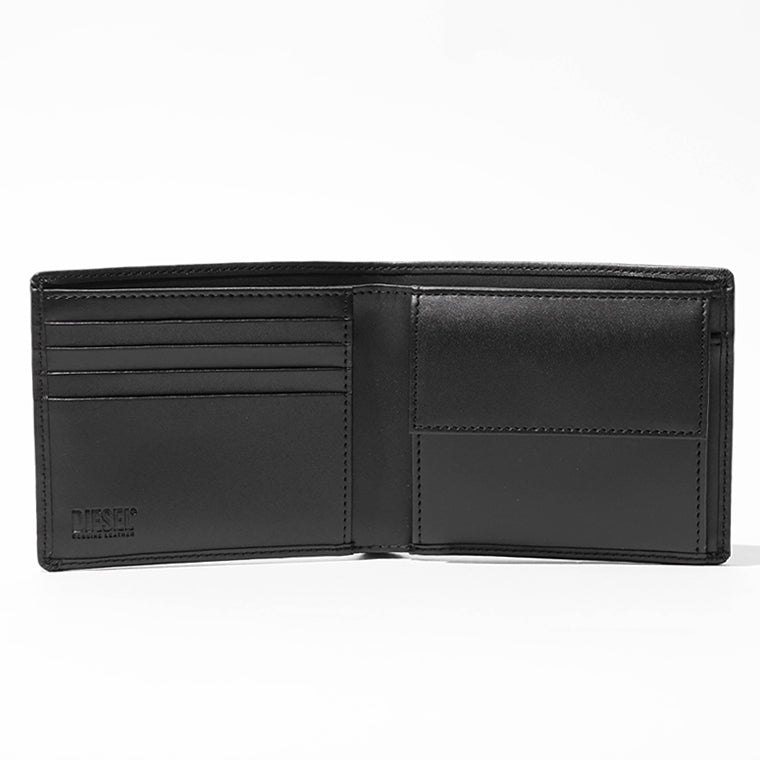 DIESEL メンズ 2つ折り財布 BI FOLD COIN S X08844 P9181 ブラック T8013