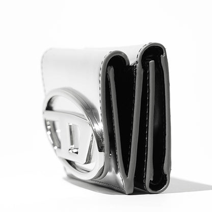 DIESEL レディース メンズ 3つ折り財布 1DR TRI FOLD COIN XS II X09887 PS202 シルバー H0535