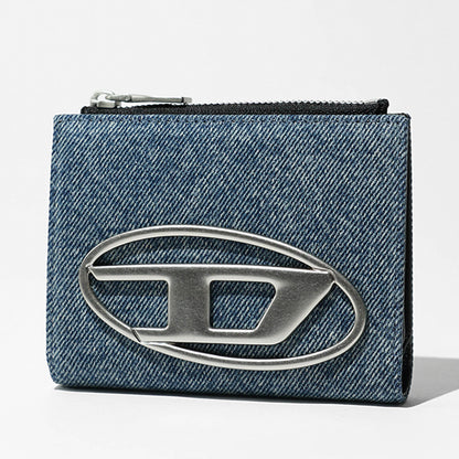 DIESEL レディース 2つ折り財布 1DR BI FOLD ZIP II X09888 P1730 ブルー H8457