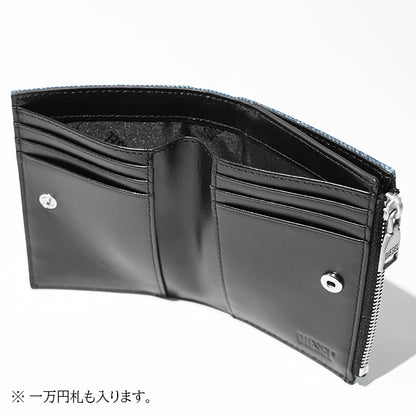 DIESEL レディース 2つ折り財布 1DR BI FOLD ZIP II X09888 P1730 ブルー H8457