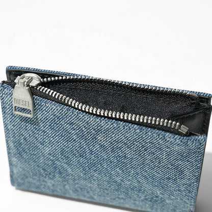DIESEL レディース 2つ折り財布 1DR BI FOLD ZIP II X09888 P1730 ブルー H8457