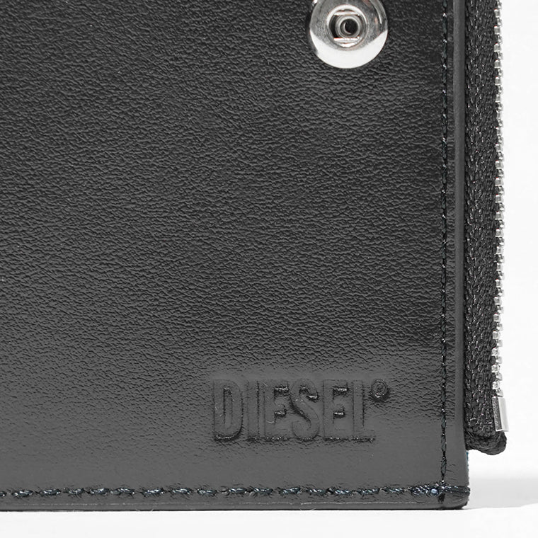 DIESEL レディース 2つ折り財布 1DR BI FOLD ZIP II X09888 P1730 ブルー H8457