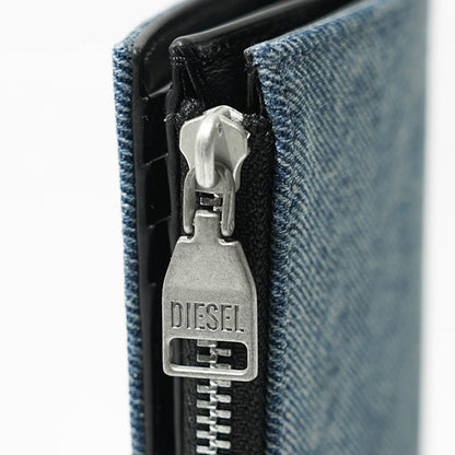 DIESEL レディース 2つ折り財布 1DR BI FOLD ZIP II X09888 P1730 ブルー H8457