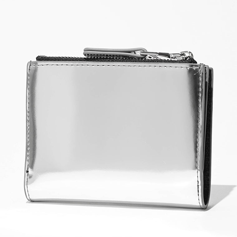 DIESEL レディース メンズ 2つ折り財布 1DR BI FOLD ZIP II X09888 PS202 シルバー H0535