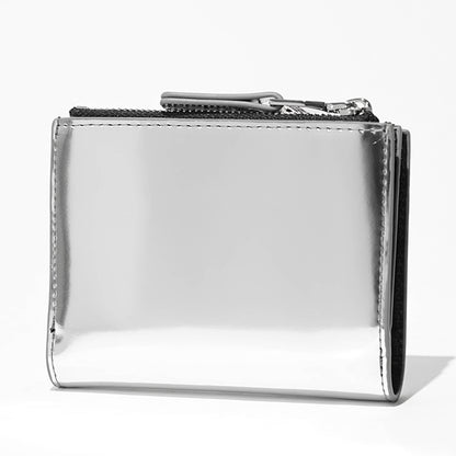DIESEL レディース メンズ 2つ折り財布 1DR BI FOLD ZIP II X09888 PS202 シルバー H0535
