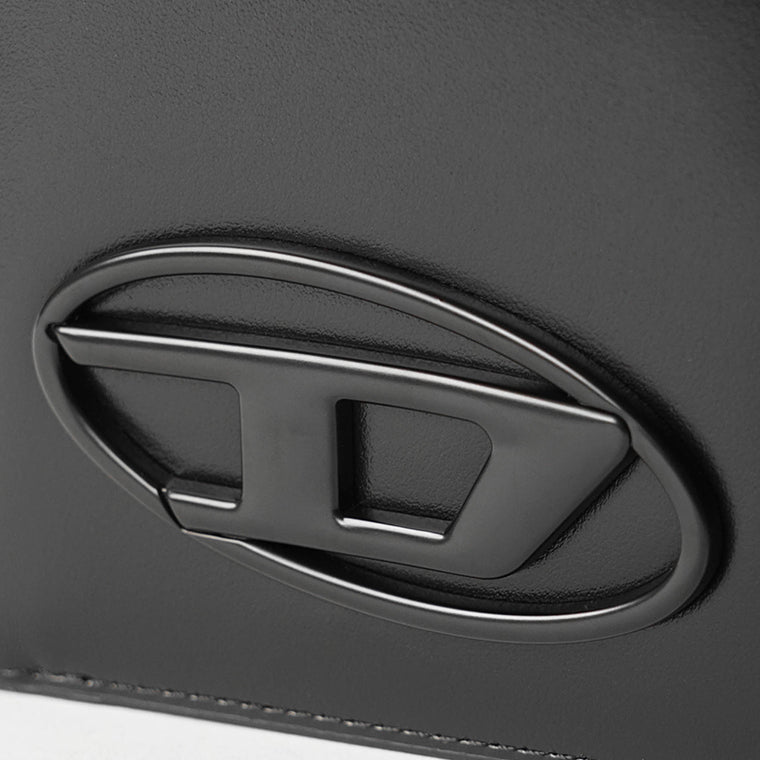 DIESEL メンズ 2つ折り財布 HOLI D BI FOLD COIN S 3D X10123 PR818 ブラック T8013