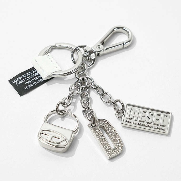 DIESEL メンズ レディース キーリング 1DR KEY MULTICHARM X10209 P6471 シルバー HA060