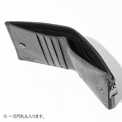 DIESEL メンズ 2つ折り財布 HISSU EVO BI FOLD ZIP L X10384 P0685 ブラック T8013