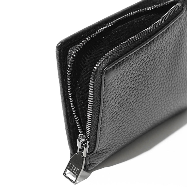 DIESEL メンズ 2つ折り財布 HISSU EVO BI FOLD ZIP L X10384 P0685 ブラック T8013