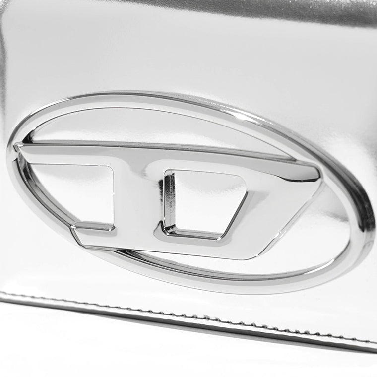 DIESEL レディース 2つ折り財布 1DR BI FOLD III X10390 PS202 シルバー H0535