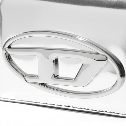 DIESEL レディース 2つ折り財布 1DR BI FOLD III X10390 PS202 シルバー H0535