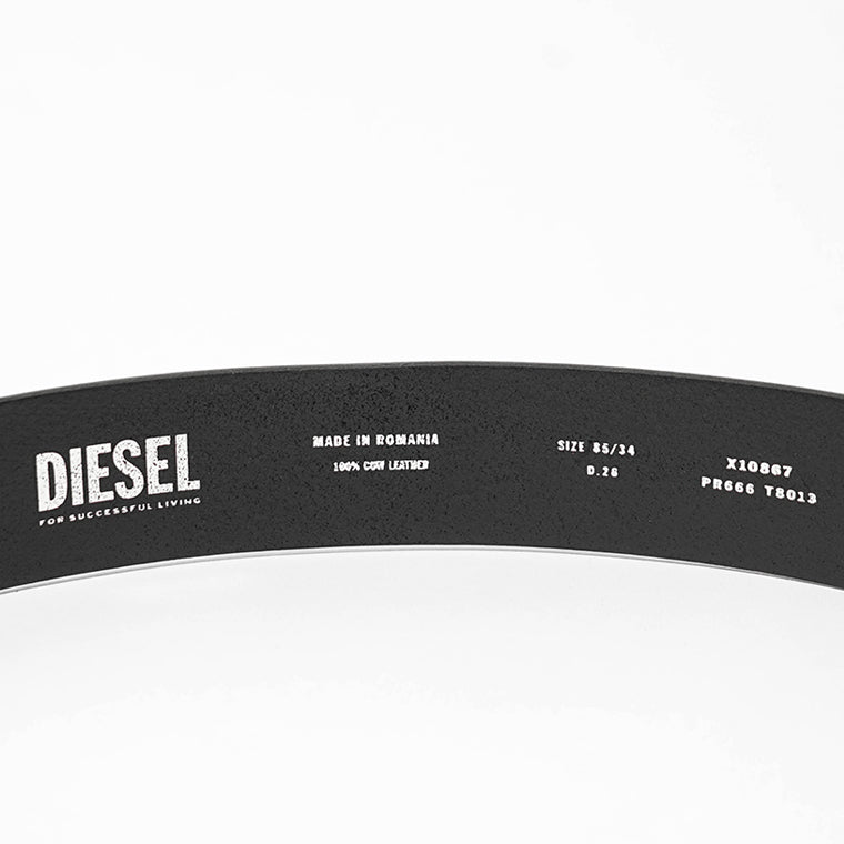 DIESEL メンズ ベルト B D LOGO 2.0 40 X10867 PR666 ブラック T8013