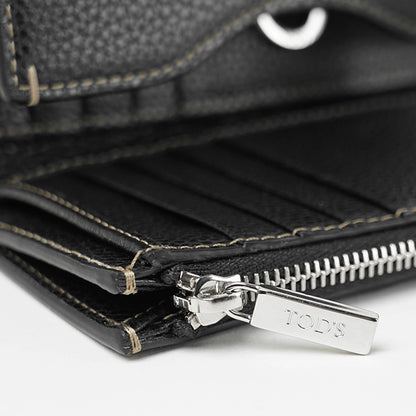 TOD'S レディース 2つ折り財布 XAWDBNB3300XSO ブラック B999
