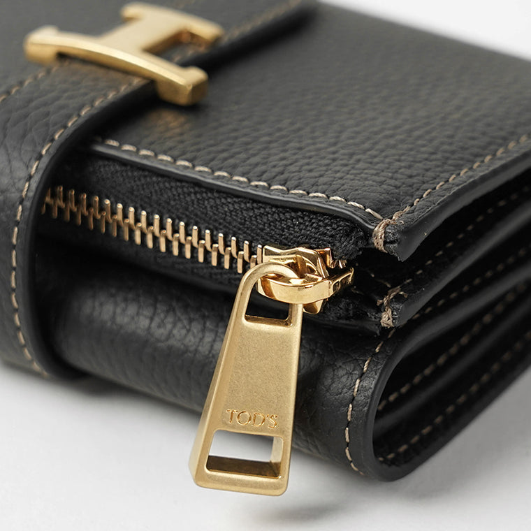 TOD'S レディース 3つ折り財布 XAWTIMB5200WKA ブラック B999