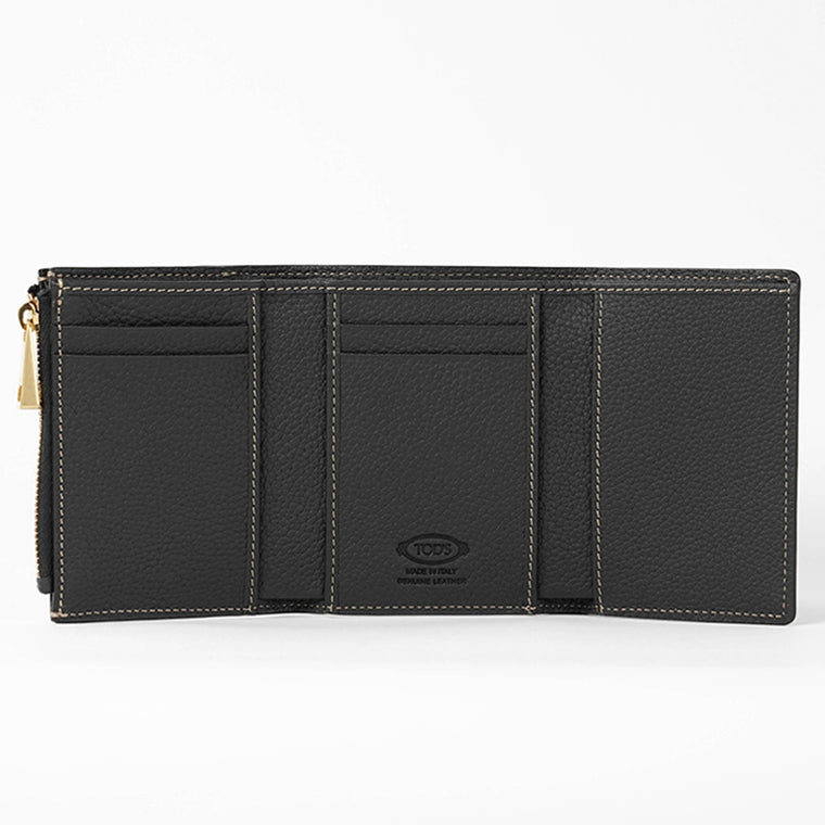 TOD'S レディース 3つ折り財布 XAWTIMB5200WKA ブラック B999