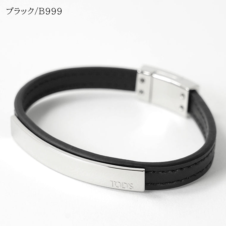 トッズ TOD'S メンズ ブレスレット XEMB4200100UPP ブラック ブラウン