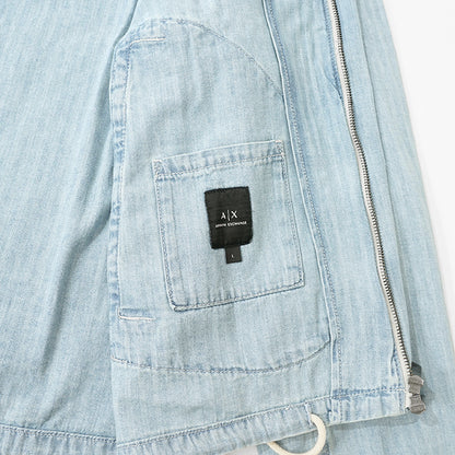 ARMANI EXCHANGE メンズ デニムジャケット XM000945 AF13142 LIGHT BLUE DENIM ウォッシュライトブルー MB003
