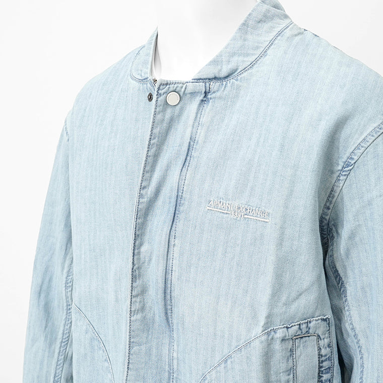 ARMANI EXCHANGE メンズ デニムジャケット XM000945 AF13142 LIGHT BLUE DENIM ウォッシュライトブルー MB003