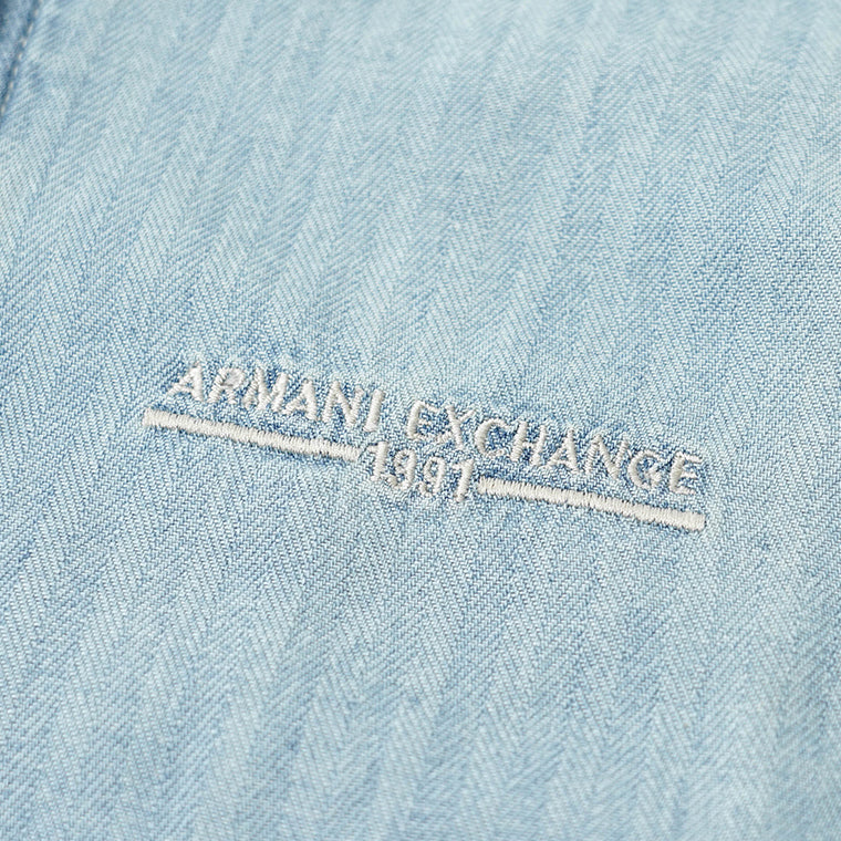 ARMANI EXCHANGE メンズ デニムジャケット XM000945 AF13142 LIGHT BLUE DENIM ウォッシュライトブルー MB003