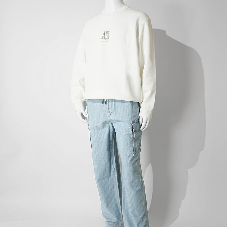 ARMANI EXCHANGE メンズ デニムカーゴパンツ XM000946 AF13142 LIGHT BLUE DENIM ウォッシュライトブルー MB003