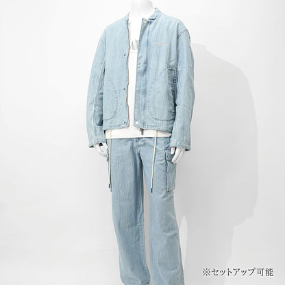 ARMANI EXCHANGE メンズ デニムカーゴパンツ XM000946 AF13142 LIGHT BLUE DENIM ウォッシュライトブルー MB003