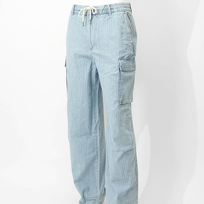 ARMANI EXCHANGE メンズ デニムカーゴパンツ XM000946 AF13142 LIGHT BLUE DENIM ウォッシュライトブルー MB003