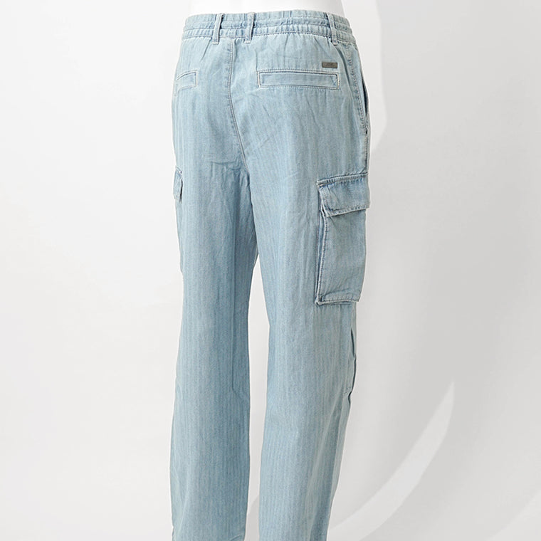 ARMANI EXCHANGE メンズ デニムカーゴパンツ XM000946 AF13142 LIGHT BLUE DENIM ウォッシュライトブルー MB003