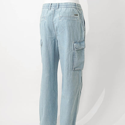 ARMANI EXCHANGE メンズ デニムカーゴパンツ XM000946 AF13142 LIGHT BLUE DENIM ウォッシュライトブルー MB003