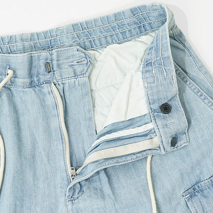 ARMANI EXCHANGE メンズ デニムカーゴパンツ XM000946 AF13142 LIGHT BLUE DENIM ウォッシュライトブルー MB003