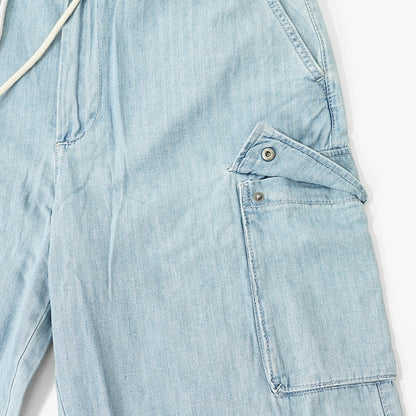 ARMANI EXCHANGE メンズ デニムカーゴパンツ XM000946 AF13142 LIGHT BLUE DENIM ウォッシュライトブルー MB003