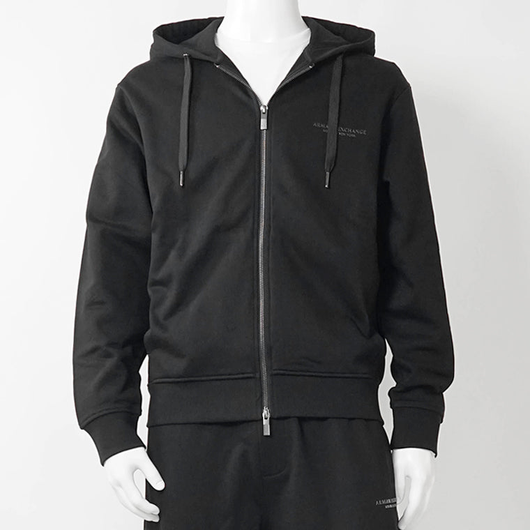 ARMANI EXCHANGE メンズ ジップアップパーカー XM001293 AF20934 BLACK ブラック UC001