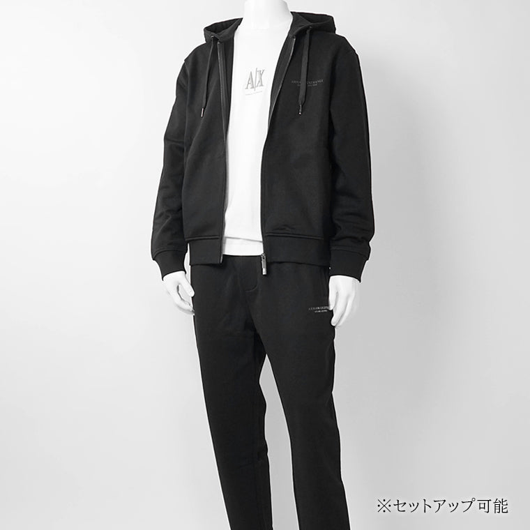 ARMANI EXCHANGE メンズ ジップアップパーカー XM001293 AF20934 BLACK ブラック UC001
