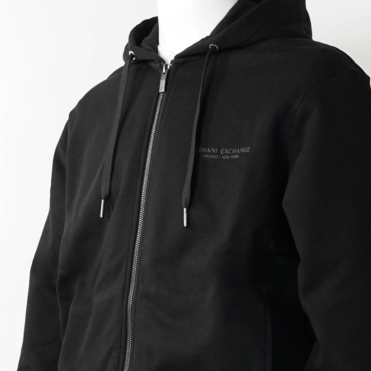 ARMANI EXCHANGE メンズ ジップアップパーカー XM001293 AF20934 BLACK ブラック UC001