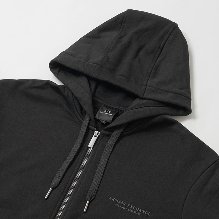 ARMANI EXCHANGE メンズ ジップアップパーカー XM001293 AF20934 BLACK ブラック UC001