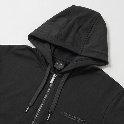 ARMANI EXCHANGE メンズ ジップアップパーカー XM001293 AF20934 BLACK ブラック UC001